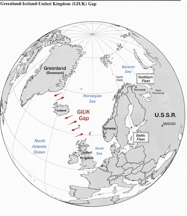 Greenland and Iceland chokepoints