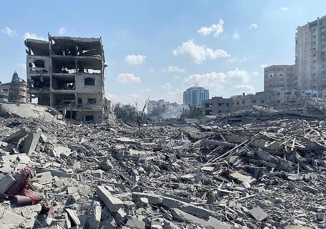 The genocide in Gaza continues photo by WAFA