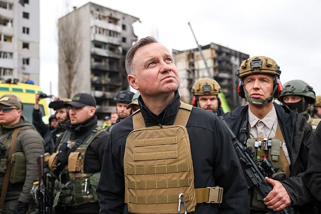 Polish President Andrzej Duda in Ukraine photo by  Jakub Szymczuk